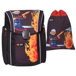 Lego X-Treme City Fire skoletaske 22L m/gymnastikpose