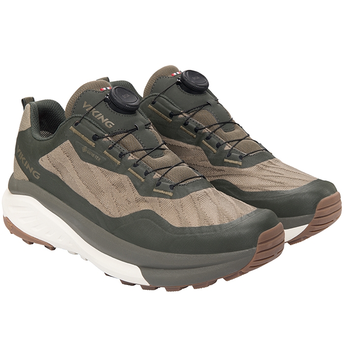 Viking Anaconda Hike Low GTX BOA Men, Hunting Green-46 - Vandresko