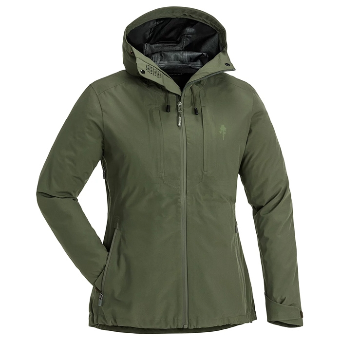 Se Pinewood Telluz Dame 18.000mm, moss green-L - Jakker hos Outdoornu.dk