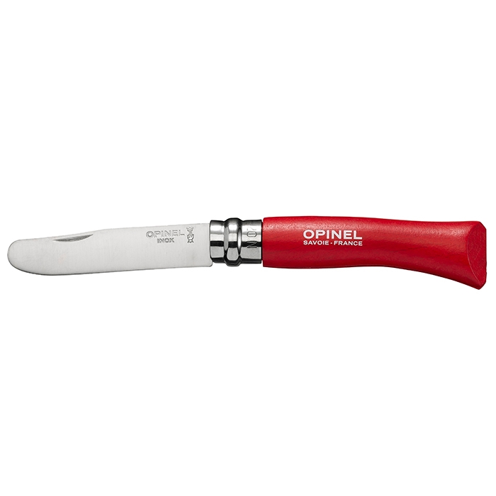 Opinel Spejderkniv / hobbykniv til børn, rød - Foldeknive