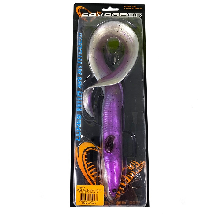 Savage Gear Real Eel, 147 g-purple pearl