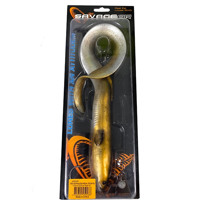 Savage Gear Real Eel, 147 g-olive pearl