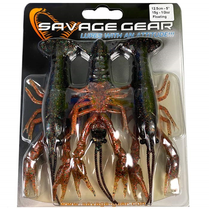 Se Savage Gear 3D Crayfish-brown / red-12,5 cm - Gummisfisk, shad, jig hos Outdoornu.dk