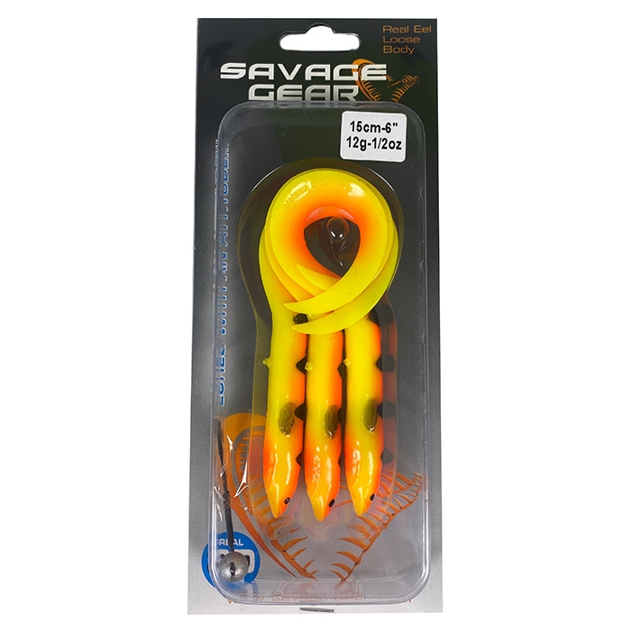 Savage Gear Real Eel, 12 g-golden ambulance / 15 cm, 3 stk.