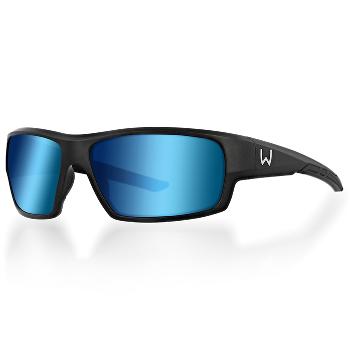 Westin W6 Sport 10, matte black - lb smoke, lm blue, ar blue - Fiskebriller