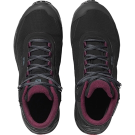 Salomon Shelter CS Waterproof Women Vinterstøvle, black/ebony/wine tasting