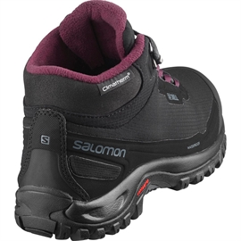 Salomon Shelter CS Waterproof Women Vinterstøvle, black/ebony/wine tasting