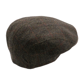 MJM Daffy 332 Wool Cashmere, green herringbone