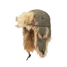 MJM Trapper 32 recycled taslan/faux fur, army green