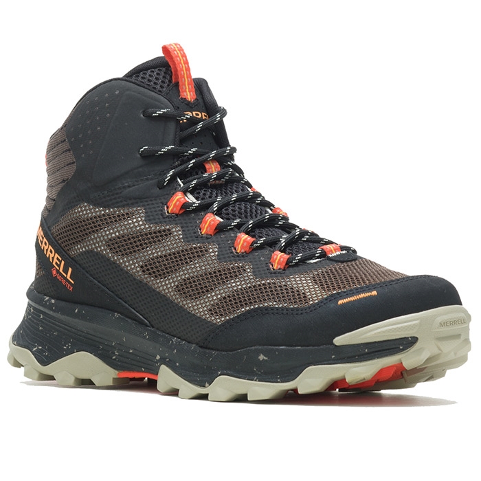 Se Merrell Speed Strike Mid GTX Men, Black/Boulder-43 - Vandresko hos Outdoornu.dk