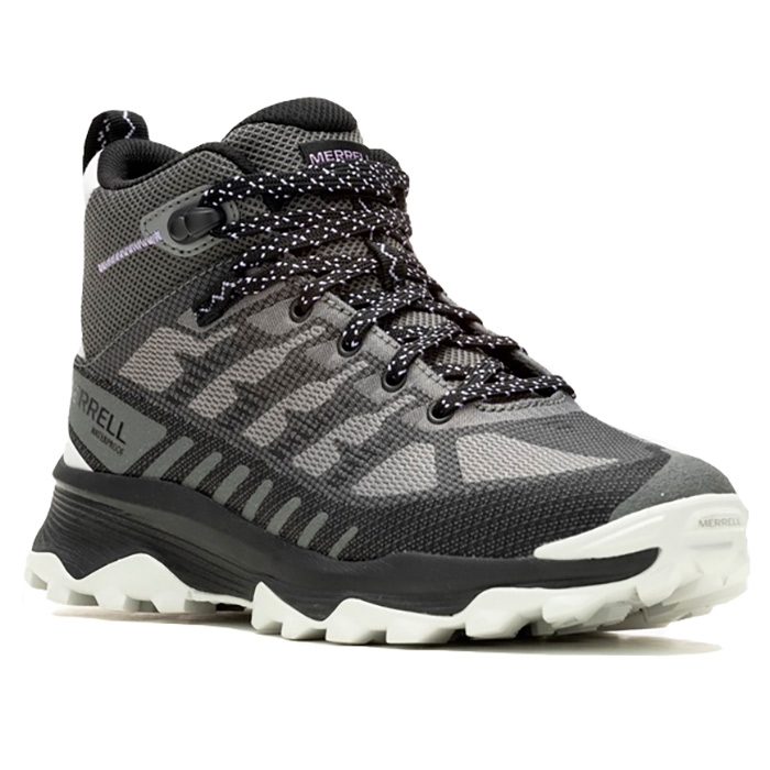 Se Merrell Speed Eco Mid WP Women, charcoal/orchid-39 - Vandrestøvler hos Outdoornu.dk