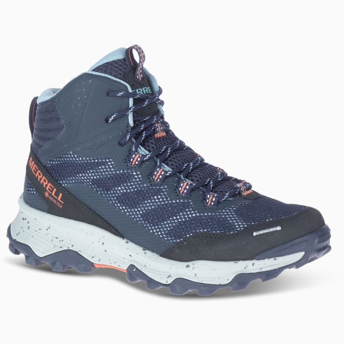 Se Merrell Speed Strike Mid GTX Women, Navy-38 - Vandresko hos Outdoornu.dk