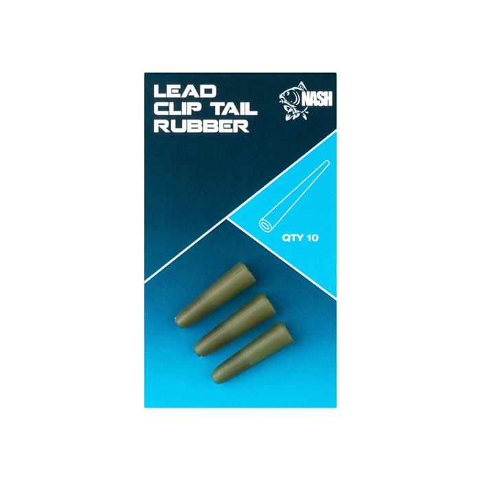Nash Lead Clip Tail Rubber, 10 stk.