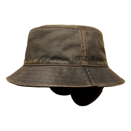 Stetson Bucket EF m/øreklap, mørkebrun