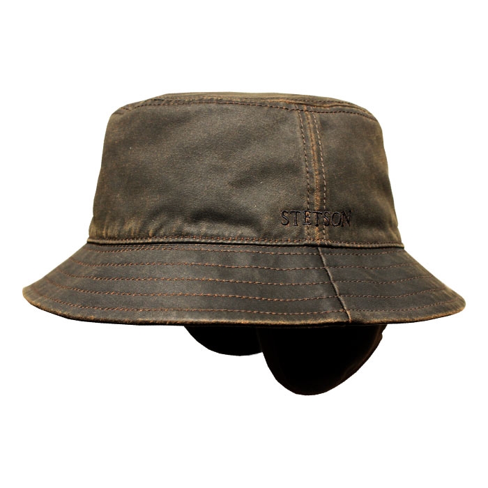 Stetson Bucket EF m/øreklap, mørkebrun
