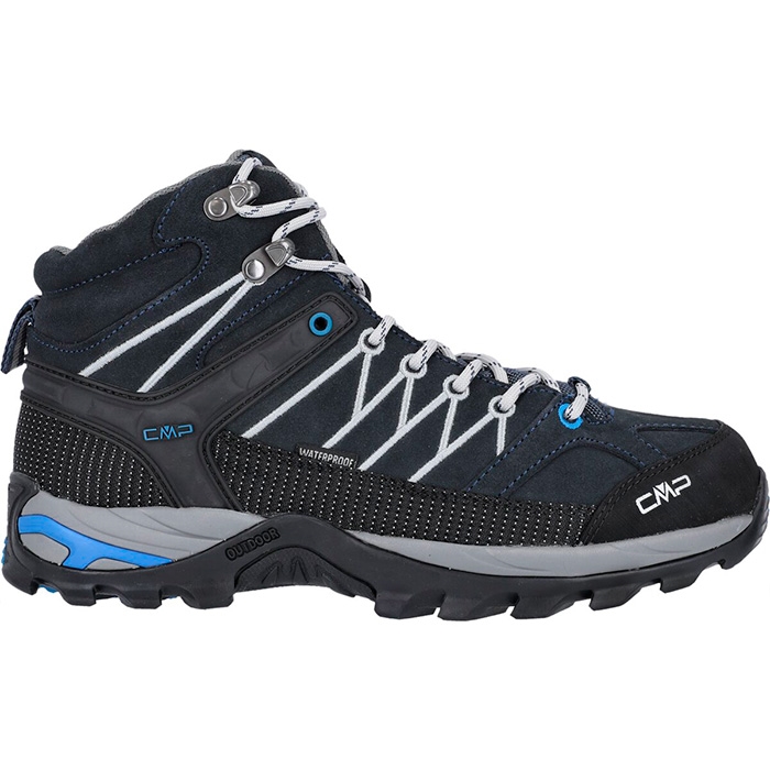 Se CMP Rigel Mid Outdoor Men, Blue Cemento - Vandrestøvler hos Outdoornu.dk