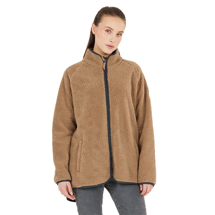 Whistler Tekapo W Teddy Fleece Jacket, tiger's eye-36 - Fleecejakker og softshell