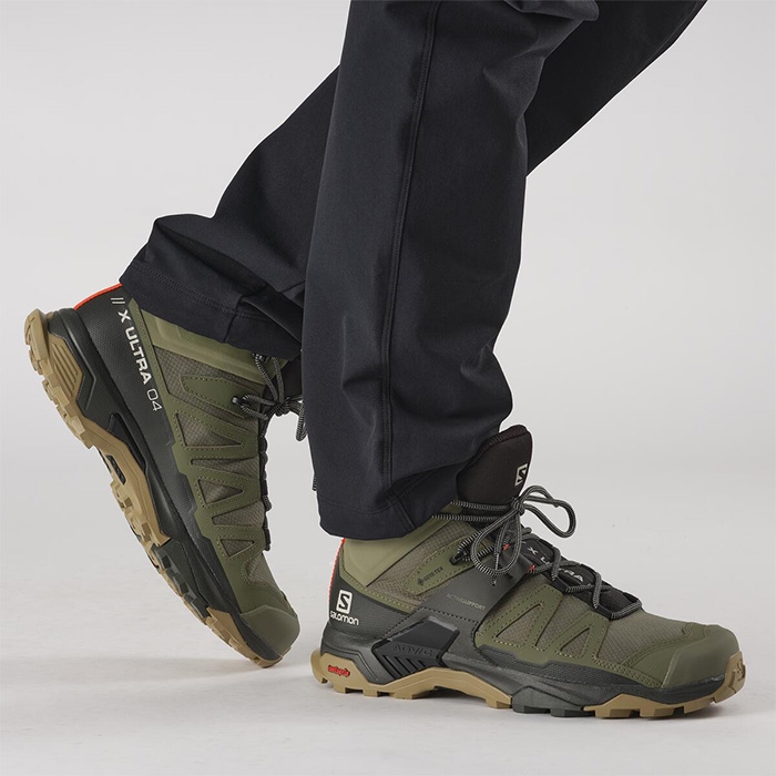Salomon X Ultra 4 Mid Wide GTX Men, deep lichen green