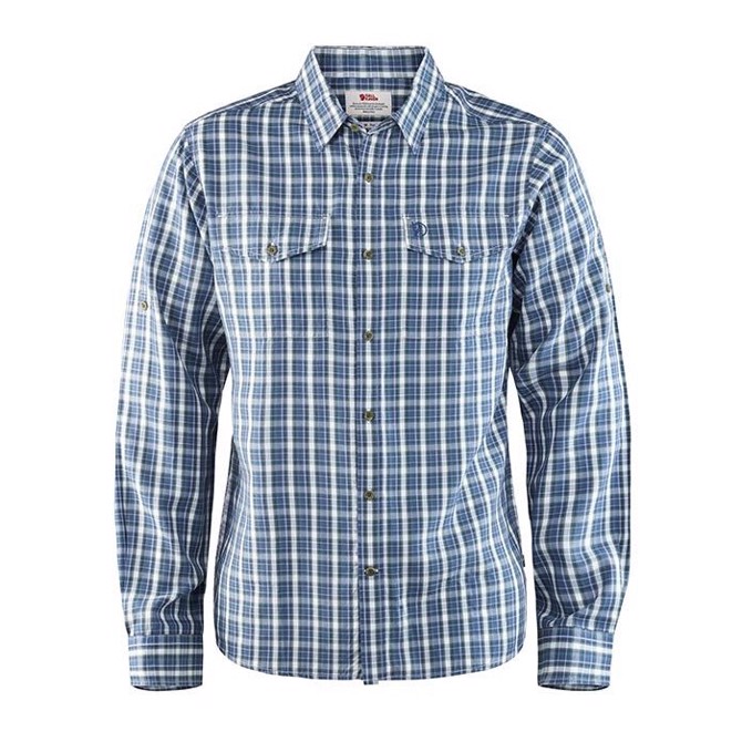 Fjällräven Abisko Cool LS skjorte-uncle blue