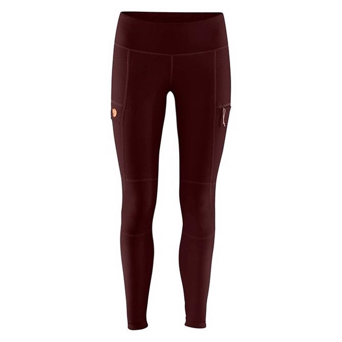 Fjällräven Abisko Trail Tights Women-dark garnet