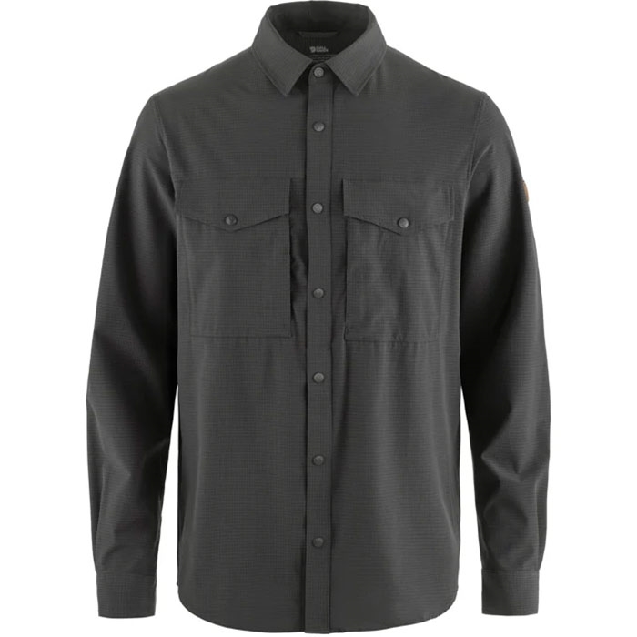 Fjällräven Abisko Trekking Shirt Ls Herre / Mænd-grå-m - Skjorter