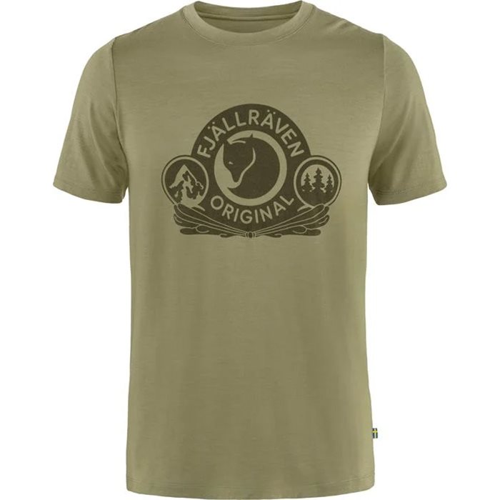 Fjällräven Abisko Wool Classic Men-light olive-2XL - T-Shirt, Polo-shirt
