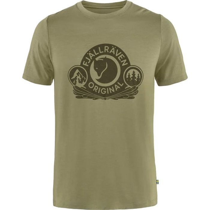 Billede af Fjällräven Abisko Wool Classic Men-light olive-2XL - T-Shirt, Polo-shirt