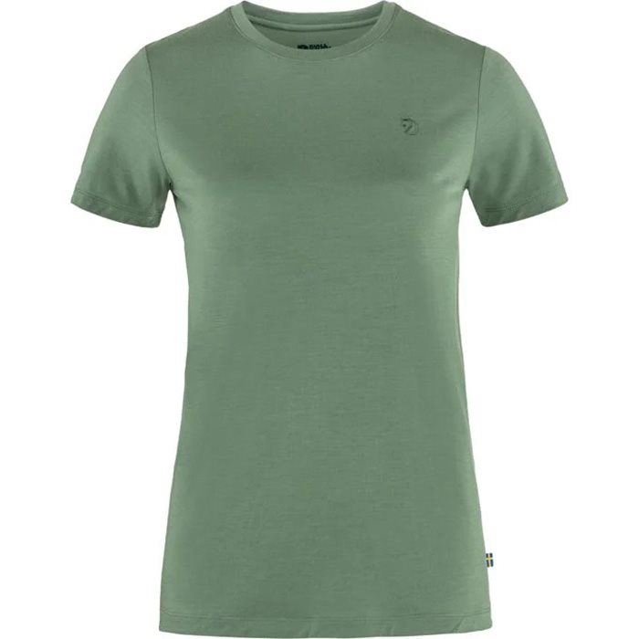 Fjällräven Abisko Wool SS Women-patina green-XS - T-Shirts