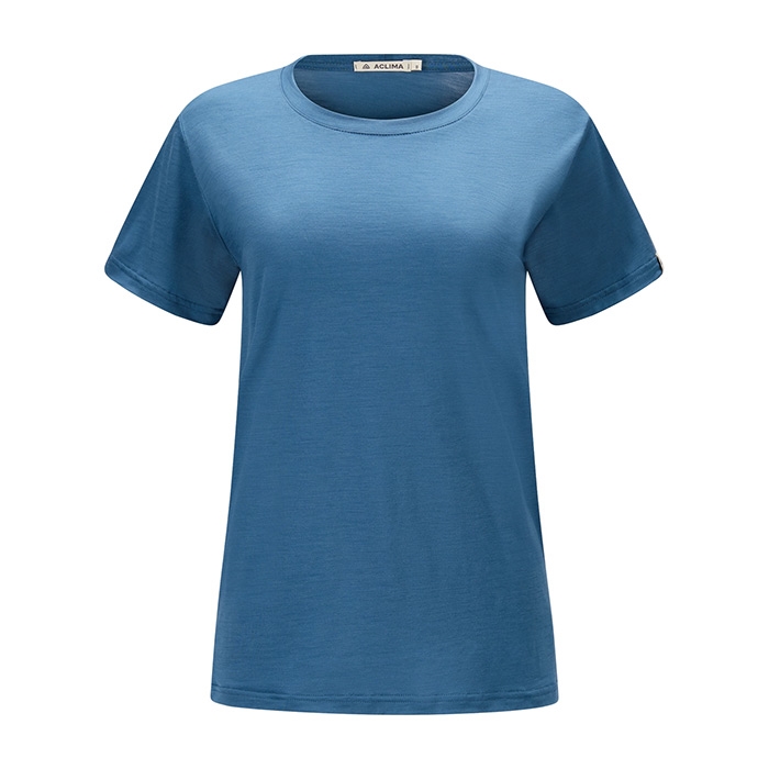 Aclima Lightwool 140 Classic Tee Kvinder / Damer-blue fusion-S - T-Shirts