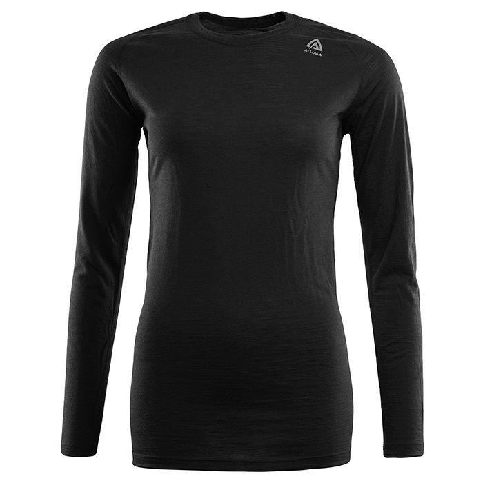 Aclima Lightwool Crew neck Woman, black