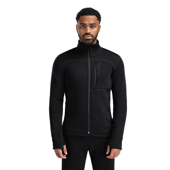 Aclima Fleecewool Jacket Herre / Mænd-black-3XL - Fleecejakker