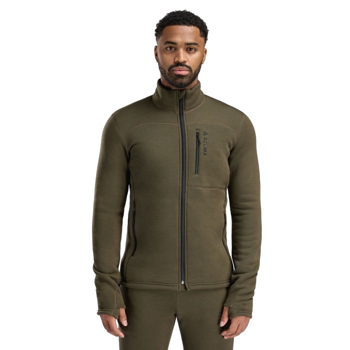 Aclima Fleecewool Jacket Herre / Mænd-tarmac-XL - Fleecejakker