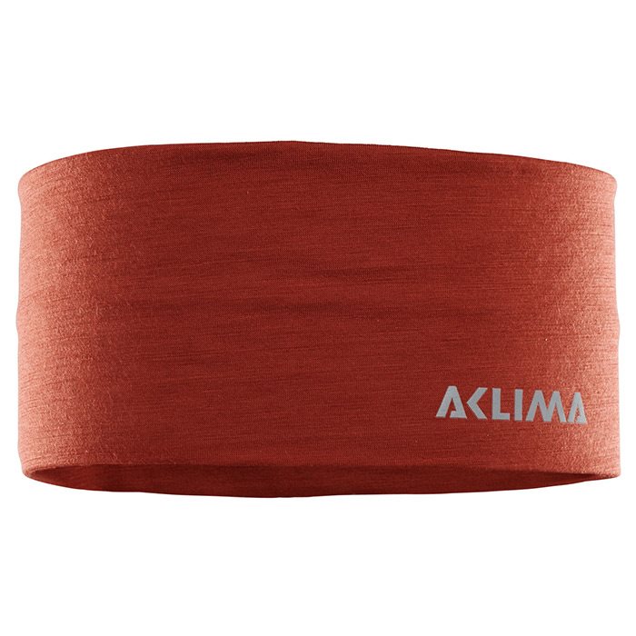 Aclima Lightwool Headband / pandebånd, red ochre-L - Pandebånd