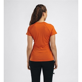 Aclima Lightwool 140 Trail Tee Women, apricot orange