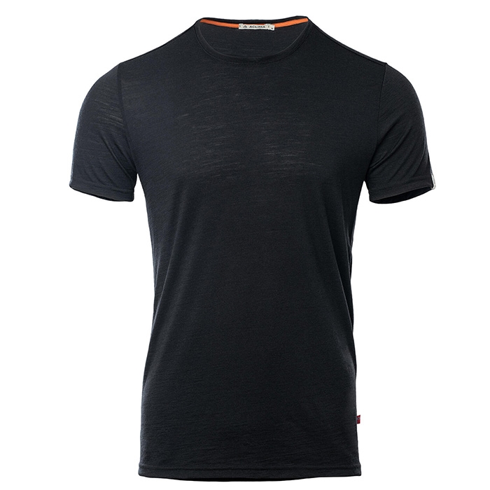 Aclima Lightwool T-Shirt Herre / Mænd-jet Sort-M – T-Shirt, Polo-shirt