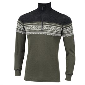 Aclima Marius DesignWool Crew neck w/zip Men, nordmarka