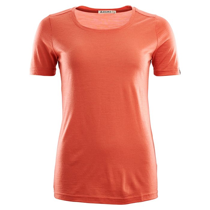 Aclima Lightwool T-Shirt Woman-burnt siena-S
