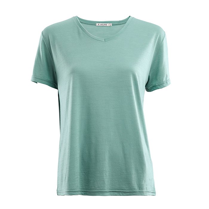Aclima Lightwool T-Shirt Loose Fit Woman-oil blue