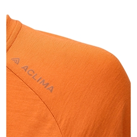 Aclima Lightwool 140 Trail Tee Women, apricot orange