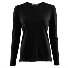 Aclima Lightwool Undershirt Long Sleeve Woman, jet black