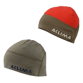 Aclima Lightwool Hunting Beanie, olive/red