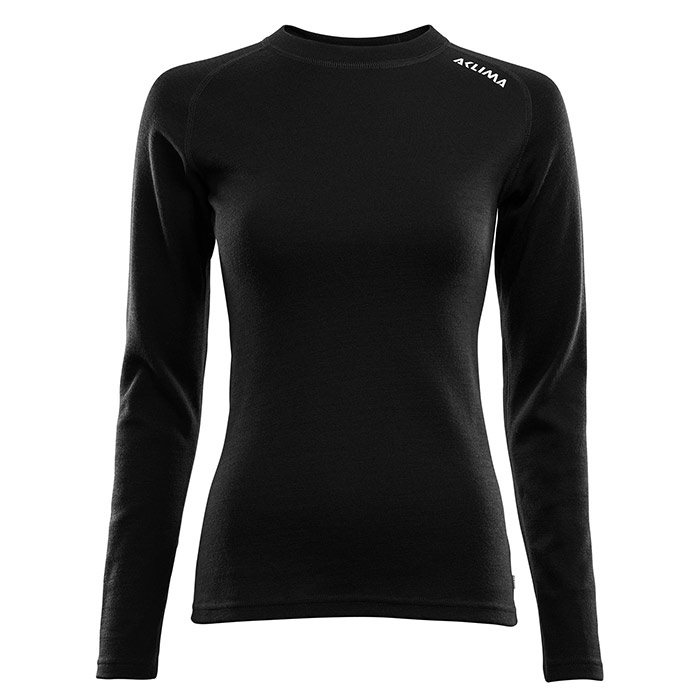 Billede af Aclima Warmwool Crew Neck Woman, black-S - Undertøj hos Outdoornu.dk