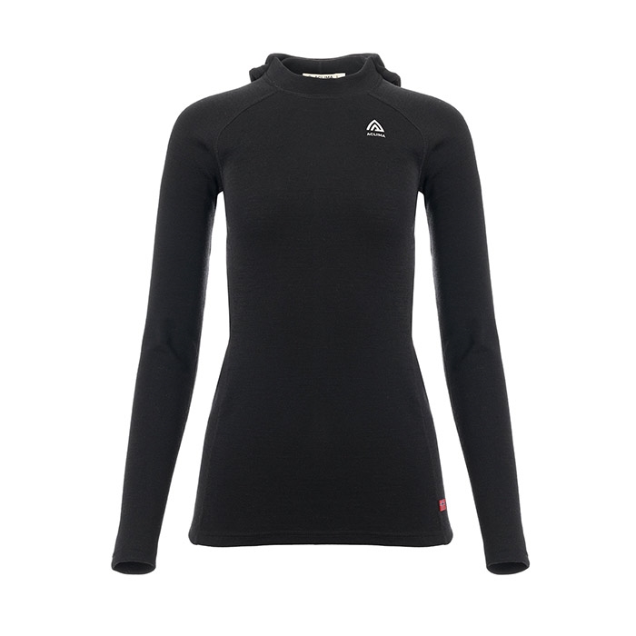 Aclima Warmwool Hoodsweater V9 Women, black