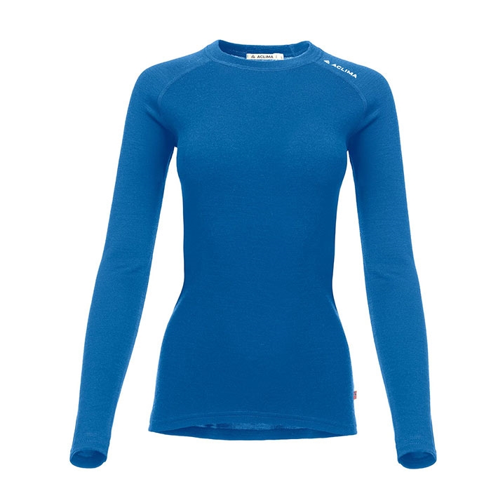 Billede af Aclima Warmwool Crew Neck Woman, corsair blue-XL - Undertøj