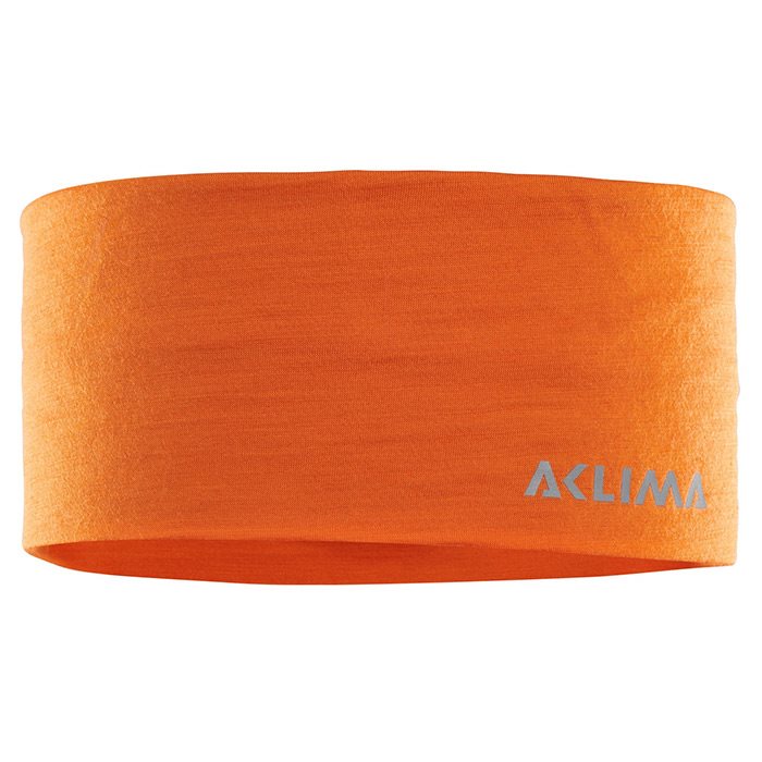 8: Aclima Lightwool Headband / pandebånd, orange popsicle, str. M - Pandebånd