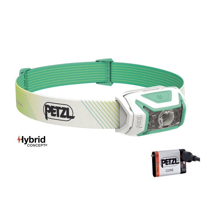 Billede af Petzl Actik Core pandelampe 600 lm, grøn/hvid - Pandelamper