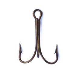 Mustad trekrog 3551, bruneret