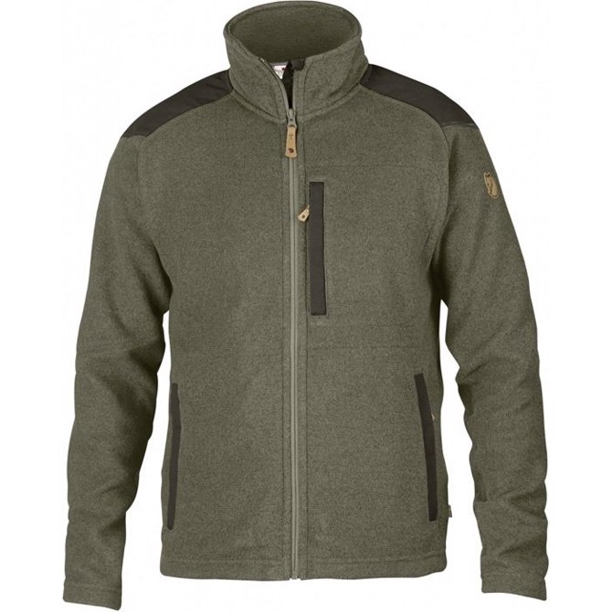Fjällräven Buck Fleece jakke-laurel green / deep forest-M