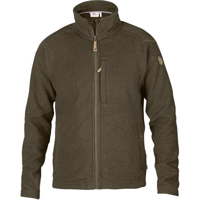 Fjällräven Buck Fleece jakke-dark olive-L - Fleecejakker