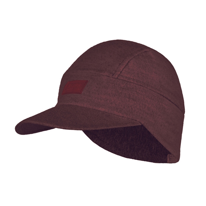 BUFF PACK MERINO FLEECE CAP MAROON kasket med skygge one size